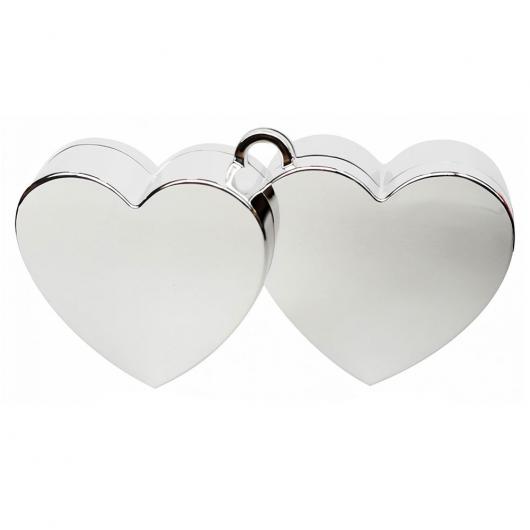 Ballongvikt Hjrtan Silver