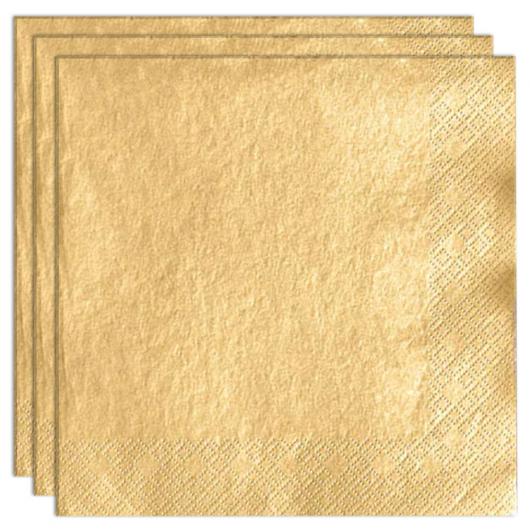Servetter Metallic Guld
