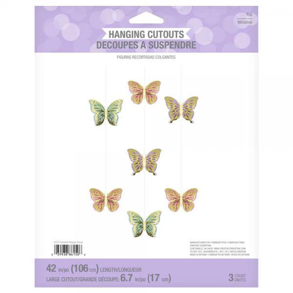 Shimmering Butterfly Hngande Dekorationer