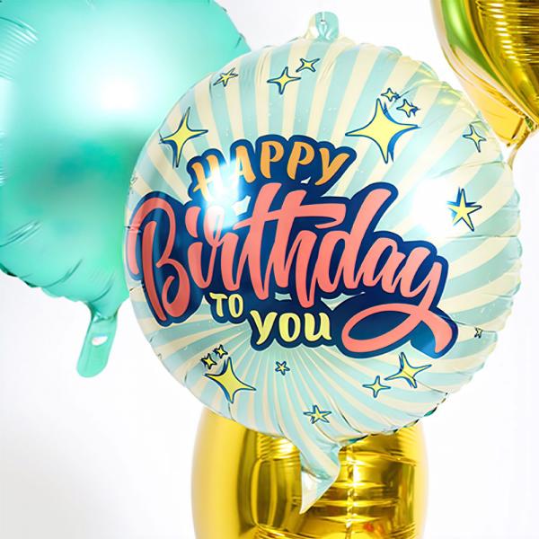 Ballong Happy Birthday To You Stjrnor