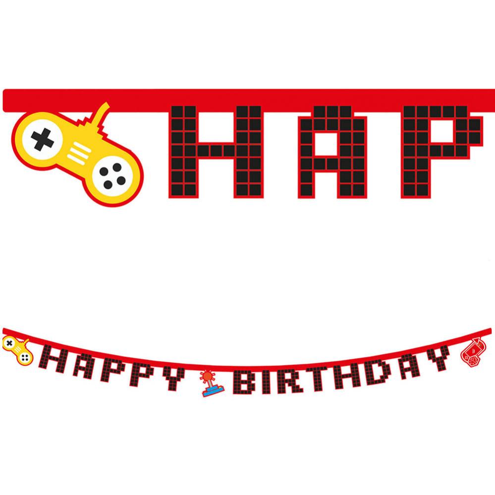 Happy 1st Birthday Girlang Multifärgad Pastell 1,8m main image 0