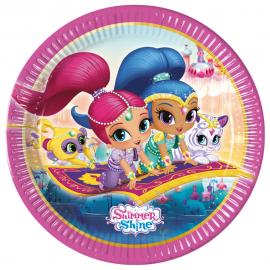 Shimmer och Shine Glitter Friends Papptallrikar