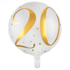 20 Års Folieballong Stjärnor