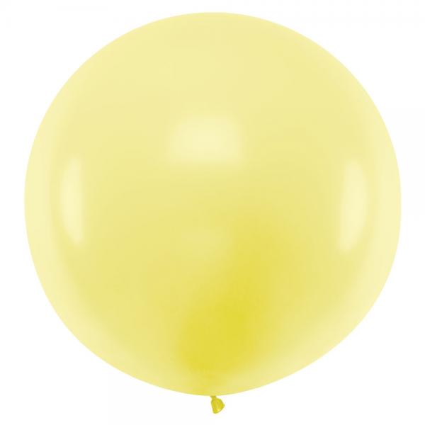 Gigantisk Latexballong Pastellgul