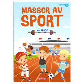 Målarbok Massor Av Sport