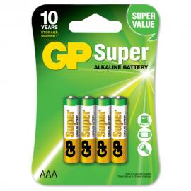 AAA-Batterier 4-pack GP Super Alkaline
