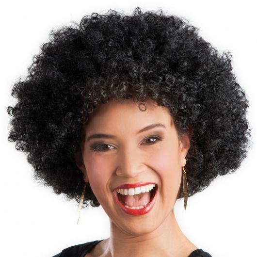 Svart Afro Peruk