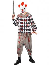 Blodig Clown Maskeraddräkt One Size