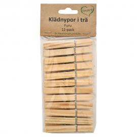 Klädnypor Trä 12-pack