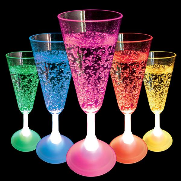 Blinkande Champagneglas