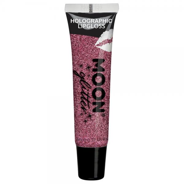 Moon Glitter Holografiskt Glitter Lppglans Rosa