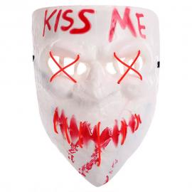 Kiss Me Mask LED Röd