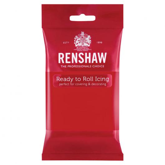 Renshaw Sockerpasta Poppy Red 250 gram