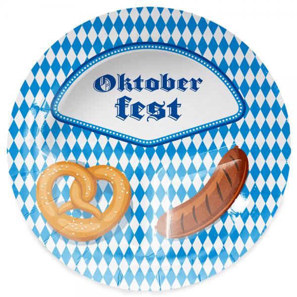 Oktoberfest Tallrikar med Kringla och Korv