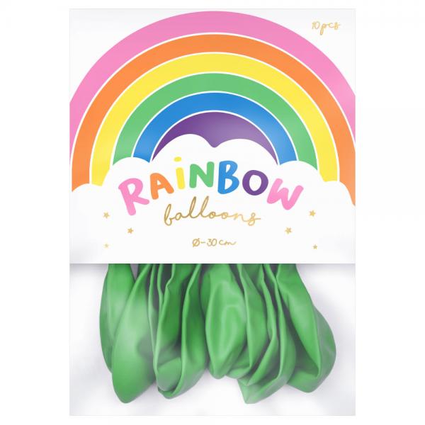 Rainbow Latexballonger Pastell Grna