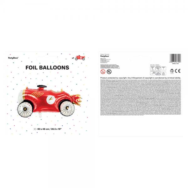 Folieballong Racingbil