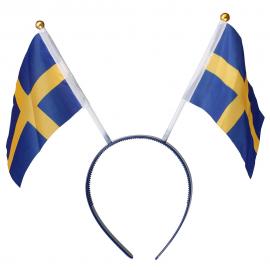 Diadem med Stora Svenska Flaggor