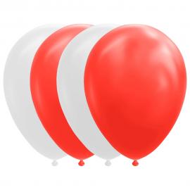 Ballongmix Röd/Vit 10-pack
