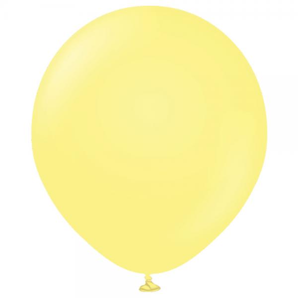 Premium Stora Latexballonger Macaron Yellow