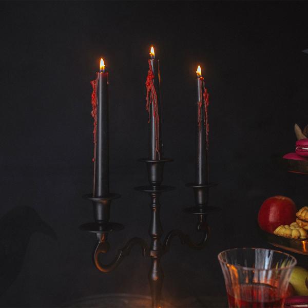 Svarta Bldande Ljus 3-pack