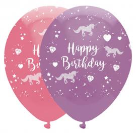 Happy Birthday Ballonger Unicorn Fantasy