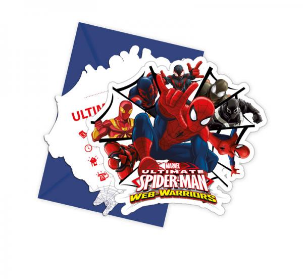 Ultimate Spider-Man Web Warriors Inbjudningskort