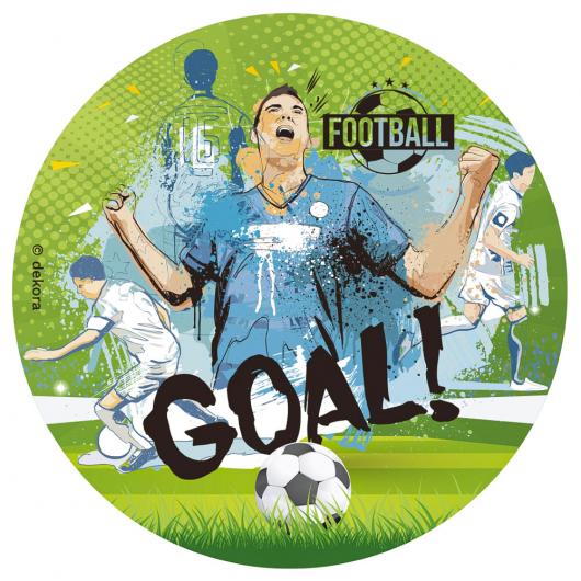 Fotboll Goal Tårtoblat 16 cm