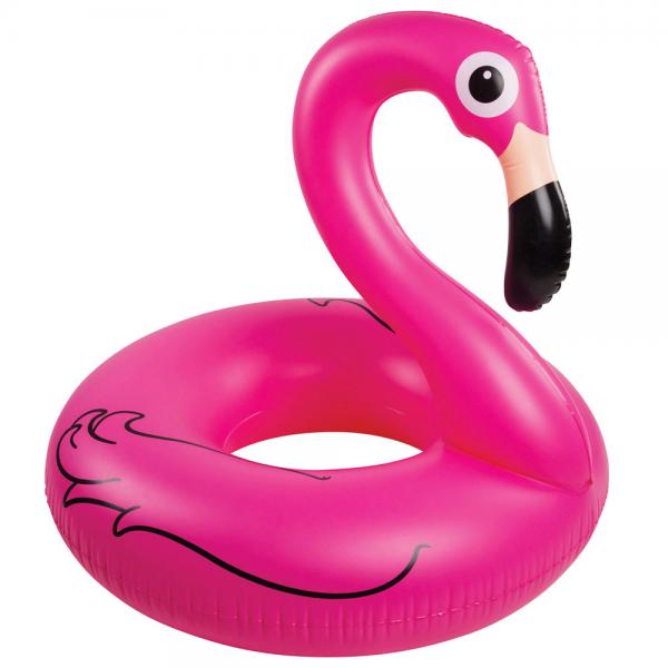 Uppblsbar Flamingo Badring