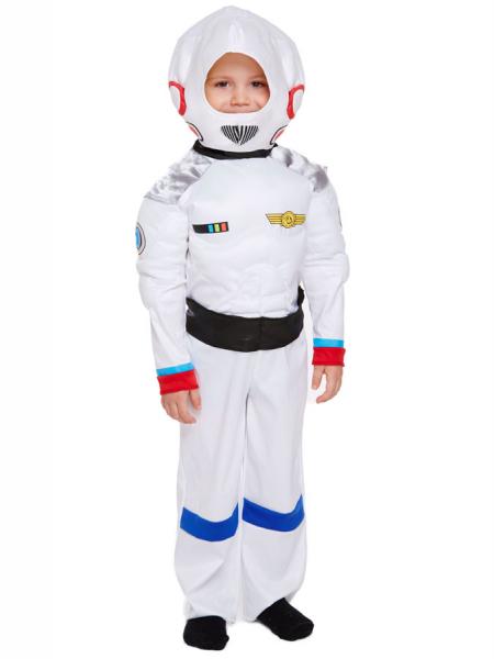 Vit Astronaut Maskeraddrkt Barn