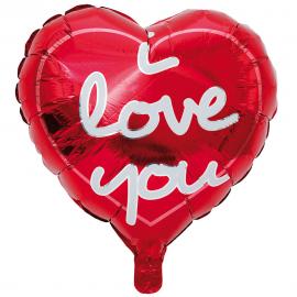 Folieballong I Love You Hjärta