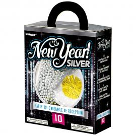 Happy New Year Partykit Silver