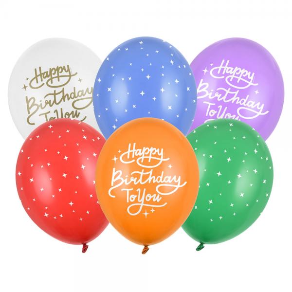 Latexballonger Happy Birthday To You Mix