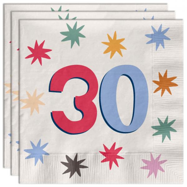 Pappersservetter med Stjrnor 30 r 20-pack