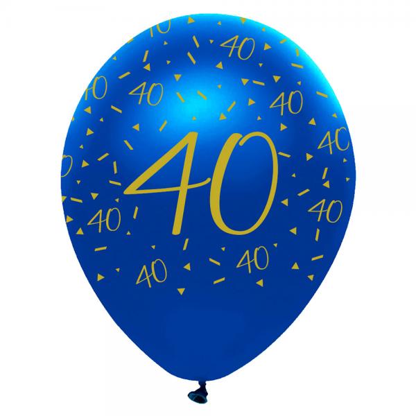 40 r Latexballonger Marinbl