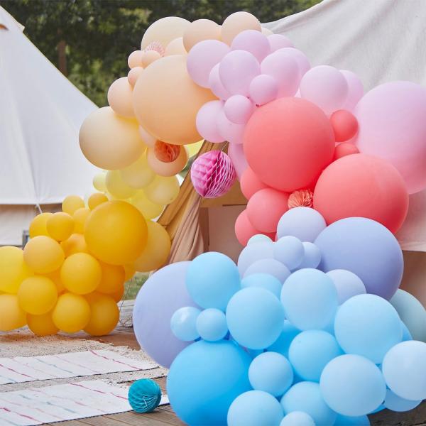 Ballongbge med Dekorationer Luxe Bright