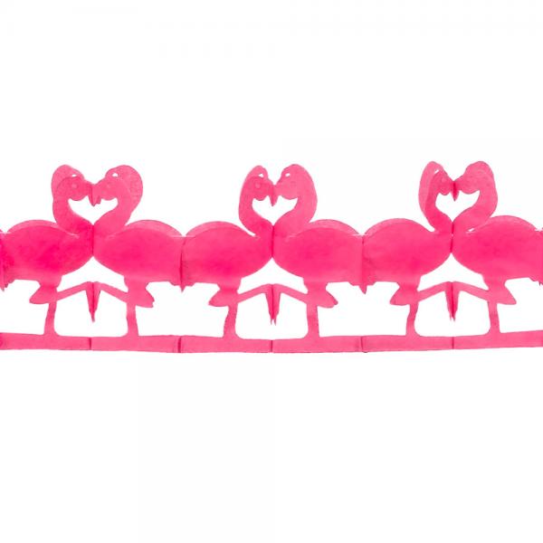 Pappersgirlang Flamingo