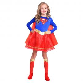 Supergirl Dräkt Klassisk Barn 6-8 År