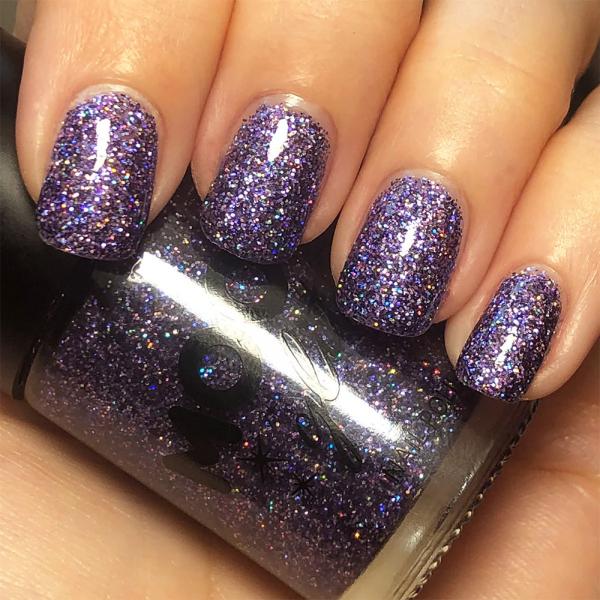 Moon Glitter Holografiskt Nagellack Lila