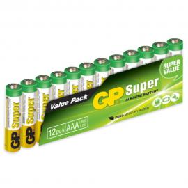 AAA-Batterier 12-pack GP Super Alkaline