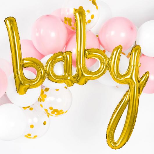 Baby Guld Folieballong