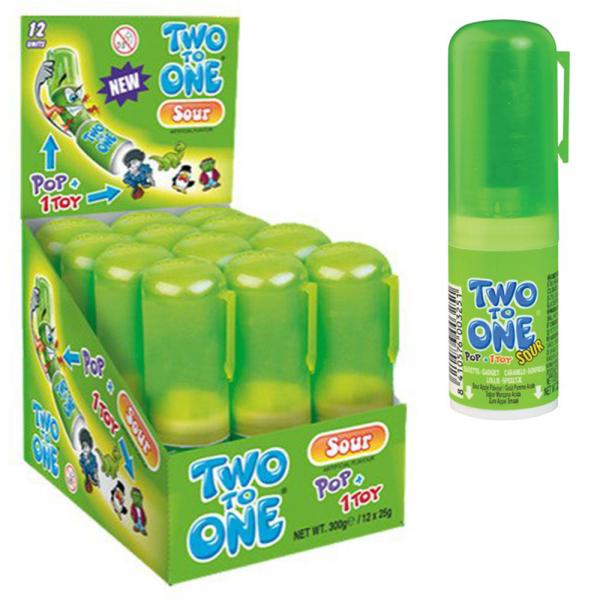 Two To One Godis med Leksak Sur