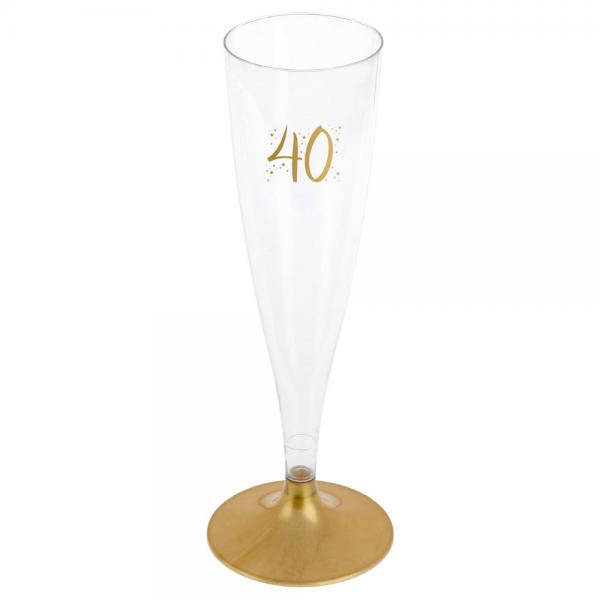 40-rs Champagneglas Flergngs Guld