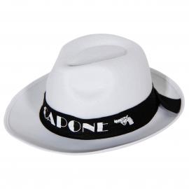 Al Capone Hatt Fedora Vit