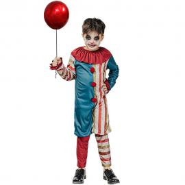 Vintage Clowndräkt Barn 9-11 år