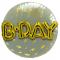 Happy B-Day 3D Folieballong Golden Dawn