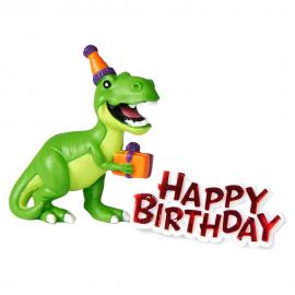 Tårtdekoration Dinosaurie Happy Birthday