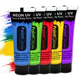 UV Neon Ansikts- & Kroppsfärg Gul 50ml