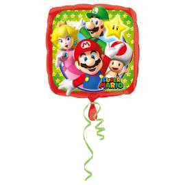 Fyrkantig Super Mario Folieballong
