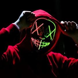 LED Mask Grön/Röd