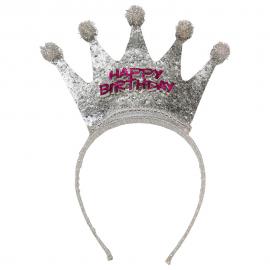 Happy Birthday Diadem med Krona